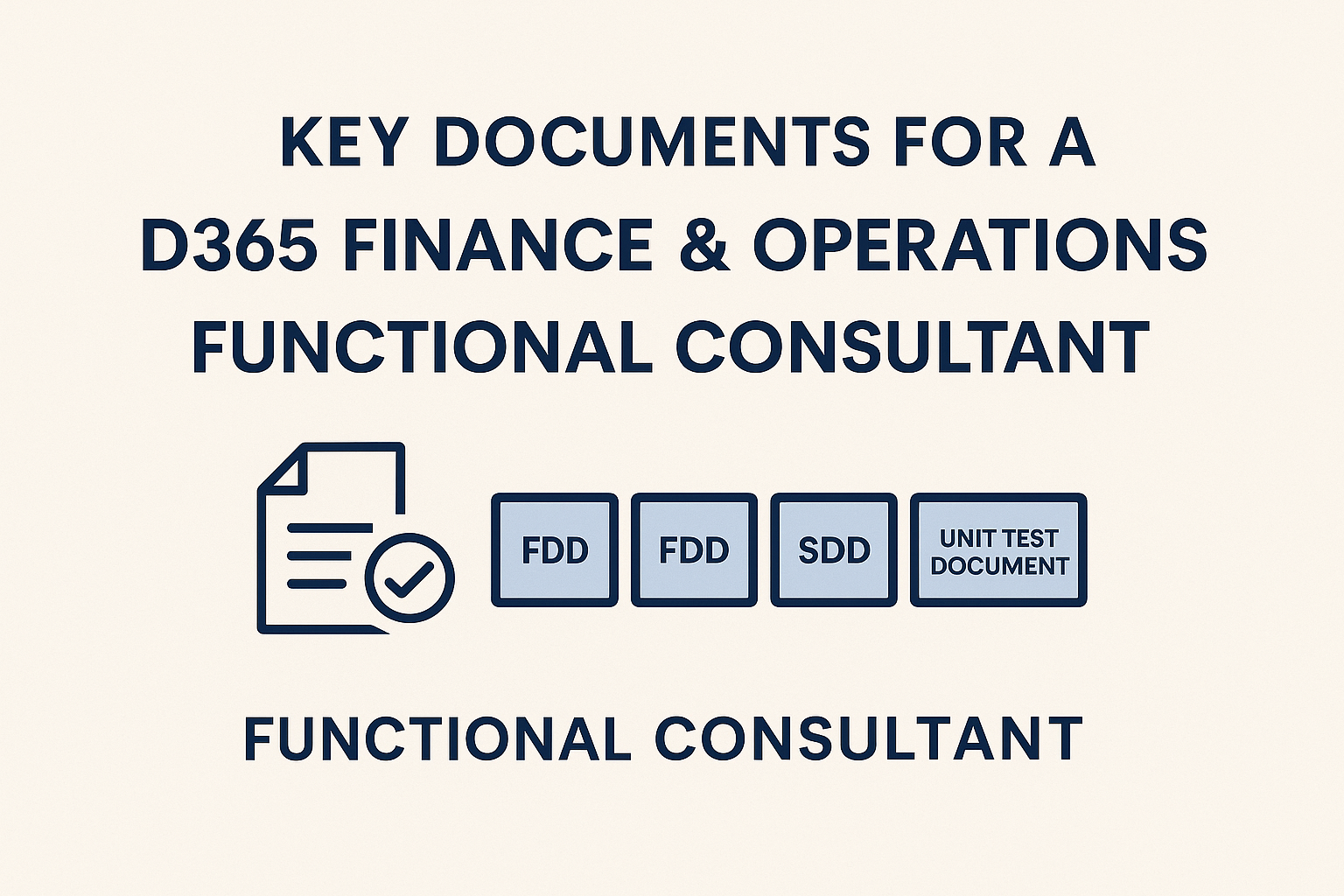 D365 Finance and Operations Functional Consultant Documents